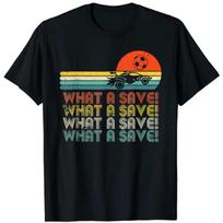 What A Save Vintage Retro Rocket Soccer Car League Women Unisex T-Shirt Custom Printed Shirts Funny T Shirts 4XL juoda