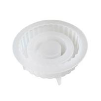 Candle Mould Decors Casting Molds DIY 3D Silicone Mould Cylinders Striped Mould Silicone Molds Handicrafts Candle Holder 2 white