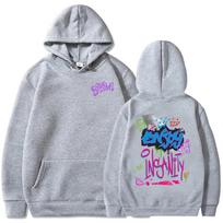Boom Monkey Cartoon Graphic Hoodies Jinx  Arcane Video Game Funny Sweatshirt Long Sleeve Women Hooded Sudaderas Female Pullover S