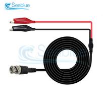 P1007 P1011 BNC kištukas į Q9 dvigubo kabliuko spaustuką bandymo zondo kabelio laidai 120CM Su 2 zondais 500V Bandymo kabliukas Osciloskopo priedas
