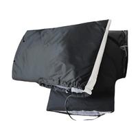 1 Pair Winter Motorcycle Fleece Thickened Handlebars Outdoor Night Waterproof Windproof Handlebar Warm Cover Reflective Strip gray