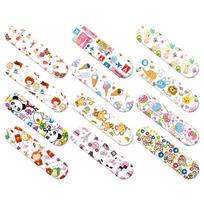 120pcs Lot Cute Cartoon Patterned Plasters Curved Strips Healing Band Aid Waterproof Wound Patches Kawaii Adhesive Bandages