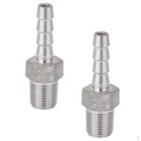 2 Pieces 1/8 Male Thread Fitting Barb Hose Tail Connector