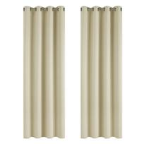Solid Colors Blackout Curtains Insulated Windproof Room Darkening Drapes For Bedroom Living Room Decoration W132XH160