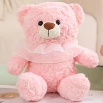Princesės Meškiukas Pliušinis Mielas Kimštinis Žaislas Miela Meškiuko Lėlytė Kūdikiui Nuraminti Kalėdų Valentino Diena Dovana Miegamojo Dekoracija 35cm rožinė