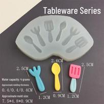Širdies formos šokolado ir braškių ledų pyrago silikoninė forma Tableware Series-Mold
