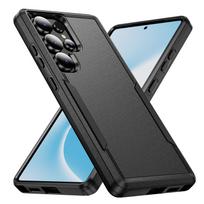 Non-fingerprint PC Silicone Case for Samsung Galaxy S25 Ultra S21 S22 S23 Plus S24 FE A56 A16 A36 5G A15 A35 A55 A54 A14 Coque for Galaxy S25 juoda