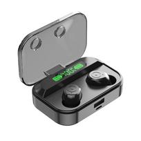 Naujos Bluetooth ausinės TWS 5.1 Belaidės Skaitmeninis Ekranas Į ausis Stereo Sportinės Ausinės juoda