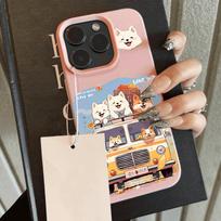 Telefono dėklas, skirtas „iPhone 11 13 XR XS Max“ dėklas iPhone 16 Pro Max rožinė