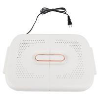 Foldable Foot Warmer 4 Gears Graphene Fast Heating Under Desk Electric Leg Warmer Foot Space Heater US Plug white