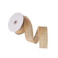 9M/Roll Natural Jute Burlap Ribbons Wedding Party Webbing Band Decorative DIY Hessian Twine Gift Wrapping Festival Decor white