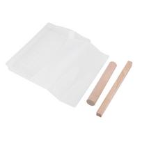 Silicone Nougat Mold Nonstick Mat DIY Chocolate Candy Tools Wooden Rolling Pin Set white