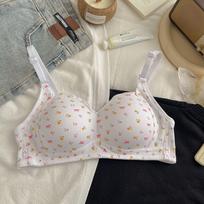 Summer Thin Bras Push Up Bras Cute Girls Sweat Lingerie Women Fashion Underwear Lady Brassiere 38/85AB white