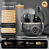 Naujos belaidės Bluetooth ausinės TWS Dvi ausinės Belaidės į ausis Stereo Skaitmeninis ekranas Gyvenimas juoda
