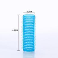 Savaime sugriebiami plaukų voleliai Nešildomi plaukų suktukai be karšto plaukų bangavimo tūrio lipni kabliuko kilpa „pasidaryk pats“ formavimo įrankis 2*6.2cm blue