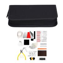Guitar Repairing Tool Kit Measurement Polishing Maintenance Acoustic Guitar Ukulele Bass Banjo black