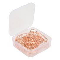 20Pcs Small Binder Clips Rose Gold Durable Rustproof Metal Multifunction Headset Design Binder white