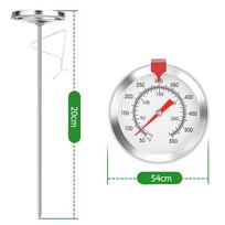 20 30 40cm Deep Fry Thermometer with Instant Read Dial Thermometer Stainless Steel Stem Meat Cooking Thermometer
