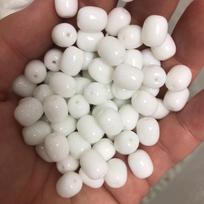 10x8mm cilindro formos stikliniai porceliano imitacijos nefrito statinės karoliukai, daugiaspalviai jujubės formos laisvi karoliukai DIY papuošalams Approx. 38 pieces