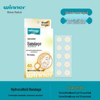 Waterproof & Breathable Acne Care Patches - 40 Pack white