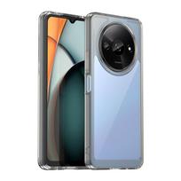 For Redmi A3 Case For Xiaomi Redmi A3 Cover 6.71 inch Colorful Soft Edge Silicone Transparent Shockproof Bumper For Redmi A3 4G For Xiaomi Redmi A3 pilka spalva