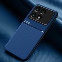 Car Holder Magnetic Phone Case For POCO F6 M6 X6 F5 X3 X5 Pro C65 M5 X4 F4 GT Shockproof Cover For POCO M4 M3 X4 Pro X3 GT NFC For POCO M6 Pro 4G mėlyna