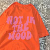 Not In The Mood Street Men Women T-Shirts Fashion Loose T Shirt Hip Hop Oversize Clothing Cotton Crewneck T Shirts Summer S smėlis