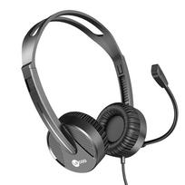 Lecoo HT106 3.5mm Wired Head-mounted Headset with Adjustable Microphone for Voice Call Web Conference Online Teaching juoda