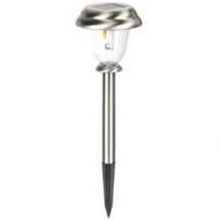 Halley 0.06W IP44 6400K Solar LED Beacon sidabras