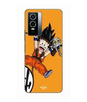Case For Vivo Y76 5G dragon ball goku small logo Maniacase juoda