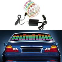 12V 45x11CM automobilio ekvalaizerio lipdukas Muzikos ritmas LED blykstės lemputė Automobilio galinio priekinio stiklo dekoratyvinės šviesos garsas suaktyvintas CHINA