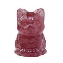 Katės statula, žavinga mini dydžio išvaizda sodrios spalvos Laimingos katės figūrėlės darbalaukio ornamentas C brown