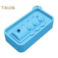 Ice Cube Mold Silicone Ice Cooler Tray for Whiskey Cocktails Easy Fill Release Ice Maker Funny Ice Dish for Party Atmosphere mėlyna