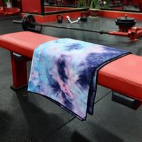 Microfiber Tie-Dye Sweat-Absorbent Sports Towel for Running & Gym, Customizable LOGO Available 140CM x 73CM