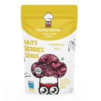 HEALTHY MASTER Vision to serve healthy Cranberry Full- 250 Gm|Premium Whole Dried Cranberries|Keto Friendly Naturally Dried Berries|Antioxidant-Rich