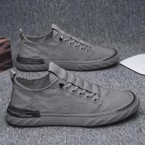Vyriški laisvalaikio batai Kvėpuojantys ledo šilko drobės batai Lauko komfortas Įsispiriami plokščiapadžiai vulkanizuoti sportbačiai vyrams Zapatillas De Hombre 39 gray