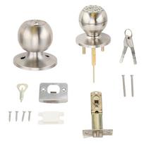 Keypad Door Knob with Lock and Key Round Ball Electronic Entry Door Knob Lock for 35?55MM Thickness sidabras