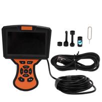 Industrial Endoscope 1080P 2MP Borescope Camera 3X Zoom 8mm Probe Waterproof for Pipe Sewer Drain black