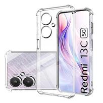 Skaidrus telefono dėklas Redmi 13c 5G galinis dangtelis Redmi 12 13 c 5G 4G 10A 10C 9A NFC apsauginis kameros apvalkalas redmi 13C 5G