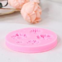 3D Sunflower Flower Petals Embossed Silicone Mold Relief Fondant Cake Decor Tool beige