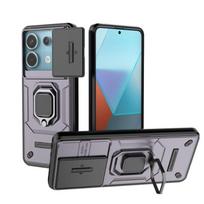 For Xiaomi Redmi Note 12 13 Pro Plus 5g Back Cover Shockproof Armor Case Camera Lens Protector Magnetic Stand Holder Funda Coque For Note 13 5G violetinė