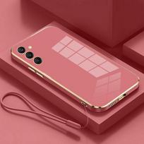 For Samsung Galaxy M55 Case Samsung Galaxy C55 Phone Case Straight edge electroplate Plating ShockProof Silicone Back Soft Cover For Galaxy M55&Case & Strap