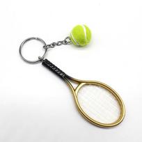 Mini Tennis Racket Pendant Keychain Cute Sport Keyring Key Chain Ring Finder Holer Accessories Gifts for Teenager Fan auksas