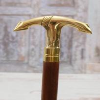 93,98 cm žalvarinis vaikščiojimo lazdos inkaras, lazda, dovana seneliui, tėčiui, jūrininko lazda, Art Deco stilius