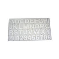 Fondant Molds Kitchen 26 English Letters Embossed Mould Hand-made Cake Decorating Tools Candy Casting Die for Chocolate Dessert skaidri