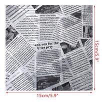 30 lakštų aliejui atsparus vaško popierius Duonos sumuštinis Burger Fries vyniojamasis popierius 15cm*15cm