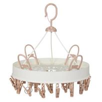 Socks and Underwear Multi-Clip Drying Rack for Dorms and Homes white