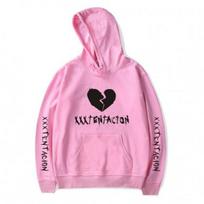 Nauja mada Xxxtentacion Hoodie Rip Xxxtentacion Hiphopo reperio gobtuvai Jahseh Dwayne Onfroy Revenge vyriški drabužiai M rožinė