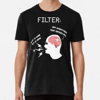 Men Casual Shirts Short Sleeves Talk Less and Think More Filter Black Tees Oversized T-shirts S