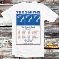 230 Gsm 100% medvilnė The Smiths JAV turas 86 Queen Is Dead marškinėliai Vintažiniai Retro Šaunūs Dovana Vyriški Moteriški Unisex Animaciniai Anime Viršutinis Marškinėlis B911 XXS balta